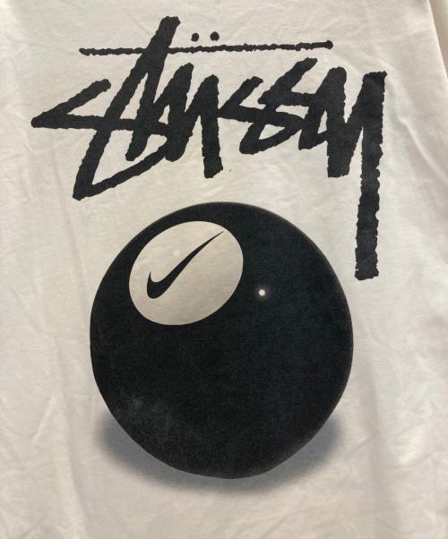 NIKE（ナイキ）NIKE (ナイキ) stussy (ステューシー) NRG FL SS 8BALL TEE ホワイト サイズ:Mの古着・服飾アイテム