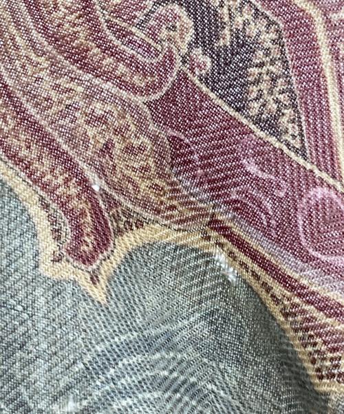 ETRO（エトロ）ETRO (エトロ) シルク混ストール レッドの古着・服飾アイテム