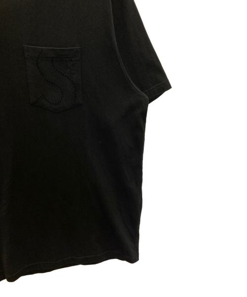 SUPREME（シュプリーム）SUPREME (シュプリーム) laser cut S logo poket tee ブラック サイズ:Lの古着・服飾アイテム
