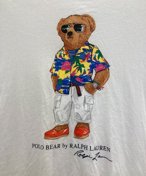 POLO RALPH LAUREN（ポロ・ラルフローレン）POLO RALPH LAUREN (ポロ・ラルフローレン) ポロベアプリントTee ホワイト サイズ:Ｌの古着・服飾アイテム
