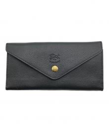 IL BISONTE（イル ビゾンテ）の古着「レザーロングウォレット」｜ブラック