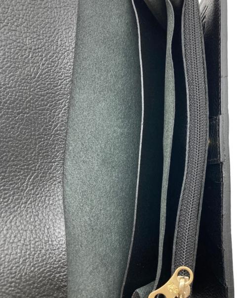 IL BISONTE（イル ビゾンテ）IL BISONTE (イル ビゾンテ) レザーロングウォレット ブラックの古着・服飾アイテム