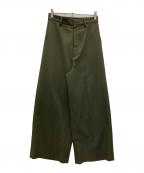 Geminiジェミニ）の古着「ゴムコンビパンツ」｜オリーブ