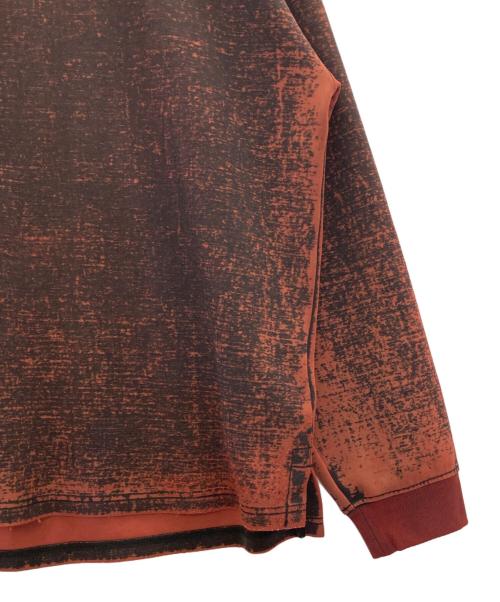 DIESEL（ディーゼル）DIESEL (ディーゼル) ロゴロングスリーブカットソー レッド サイズ:SIZE Lの古着・服飾アイテム