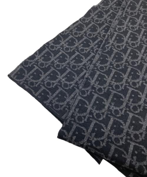 DIOR HOMME（ディオール オム）DIOR HOMME (ディオール オム) トロッターウールスカーフ ブラックの古着・服飾アイテム