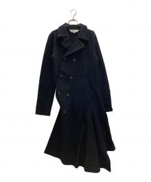 COMME des GARCONS COMME des GARCONS（コムデギャルソン コムデギャルソン）の古着「捻れウールチェスターコート」｜ネイビー