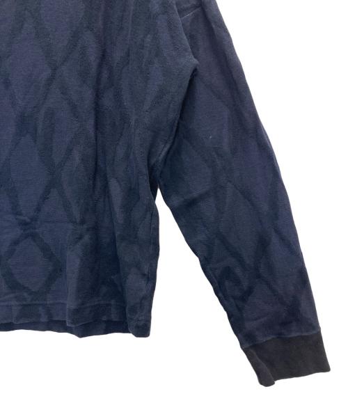 Vivienne Westwood man（ヴィヴィアン ウェストウッド マン）Vivienne Westwood man (ヴィヴィアン ウェストウッド マン) オーブ刺繍コットンクルーネックニット ネイビー サイズ:表記なしの古着・服飾アイテム