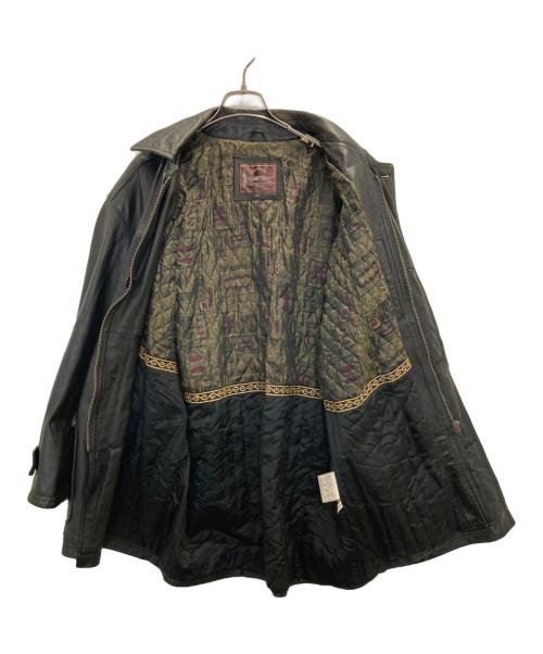 LOLDANTHONY（ロードアンソニー）LOLDANTHONY (ロードアンソニー) カウレザーコート ブラック サイズ:Lの古着・服飾アイテム