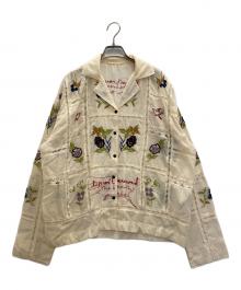 TODAYFUL（トゥデイフル）の古着「Embroidery Patchwork Shirts」｜アイボリー