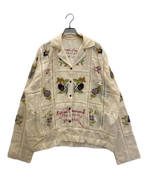 TODAYFUL（トゥデイフル）TODAYFUL (トゥデイフル) Embroidery Patchwork Shirts アイボリー サイズ:FREEの古着・服飾アイテム