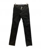 JOHN GALLIANOジョンガリアーノ）の古着「ダブルウエストドッキングデニムパンツ」｜グレー