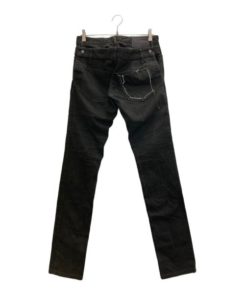 JOHN GALLIANO（ジョンガリアーノ）JOHN GALLIANO (ジョンガリアーノ) ダブルウエストドッキングデニムパンツ グレー サイズ:44の古着・服飾アイテム