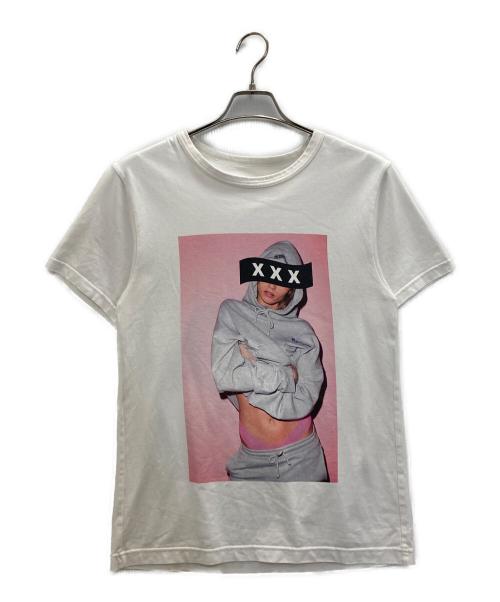GOD SELECTION XXX（ゴッド セレクション トリプルエックス）GOD SELECTION XXX (ゴッド セレクション トリプルエックス) プリントTシャツ ホワイト サイズ:Ｍの古着・服飾アイテム