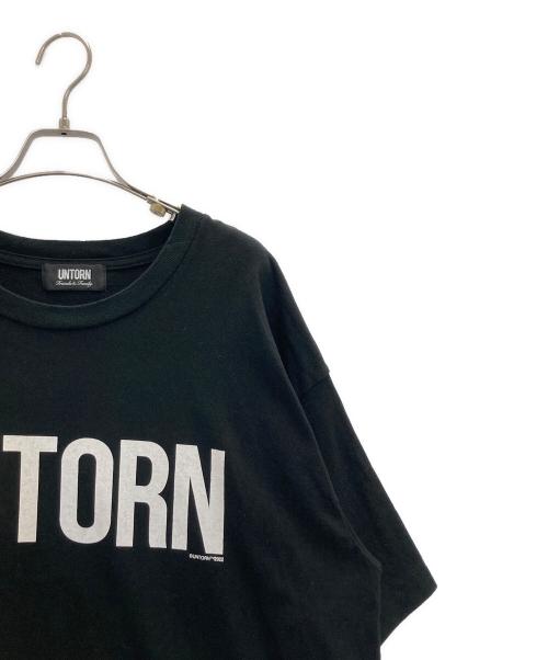 UNTORN（アントーン）UNTORN (アントーン) プリントTシャツ ブラック サイズ:Ｌの古着・服飾アイテム