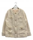 Snidelスナイデル）の古着「オーバーサイズツイードジャケット」｜ベージュ