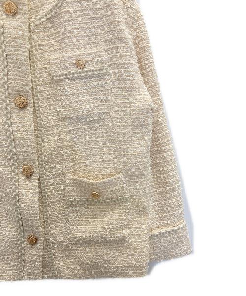 Snidel（スナイデル）Snidel (スナイデル) オーバーサイズツイードジャケット ベージュ サイズ:1の古着・服飾アイテム