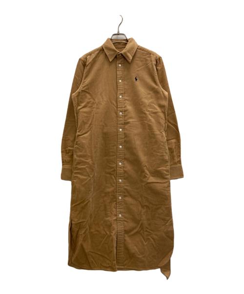 POLO RALPH LAUREN（ポロ・ラルフローレン）POLO RALPH LAUREN (ポロ・ラルフローレン) コーデュロイシャツワンピース ベージュ サイズ:表記無し 未使用品の古着・服飾アイテム
