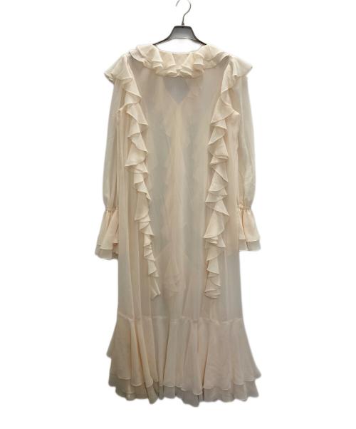 eimy istoire（エイミーイストワール）eimy istoire (エイミーイストワール) ラッフルロングドレス ベージュ サイズ:SIZE Freeの古着・服飾アイテム