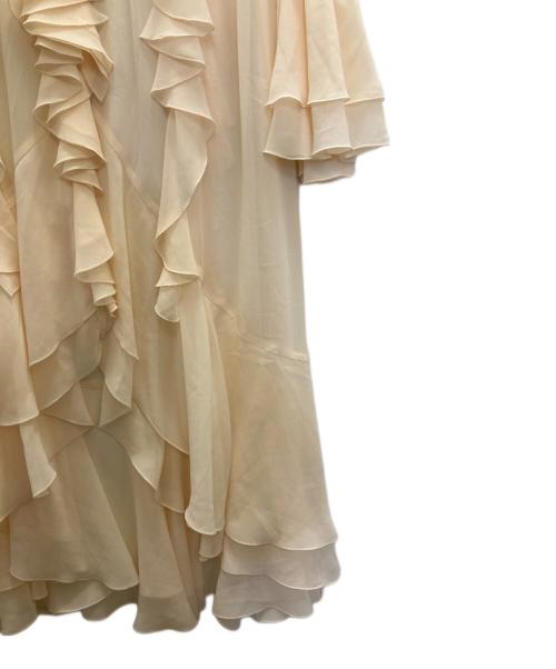 eimy istoire（エイミーイストワール）eimy istoire (エイミーイストワール) ラッフルロングドレス ベージュ サイズ:SIZE Freeの古着・服飾アイテム