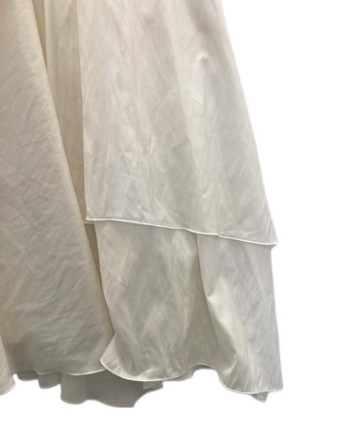 FRAY ID（フレイ アイディー）FRAY ID (フレイ アイディー) イレヘムティアードスカート ホワイト サイズ:SIZE0の古着・服飾アイテム