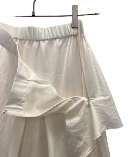 FRAY ID（フレイ アイディー）FRAY ID (フレイ アイディー) イレヘムティアードスカート ホワイト サイズ:SIZE0の古着・服飾アイテム