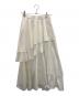 FRAY ID（フレイ アイディー）の古着「イレヘムティアードスカート」｜ホワイト