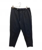 Graphpaperグラフペーパー）の古着「easy long pants」｜ネイビー