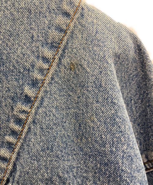 Timberland（ティンバーランド）Timberland (ティンバーランド) 襟レザーデニムジャケット インディゴ サイズ:Ⅼの古着・服飾アイテム
