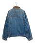 Timberland (ティンバーランド) 襟レザーデニムジャケット インディゴ サイズ:Ⅼ：10000円