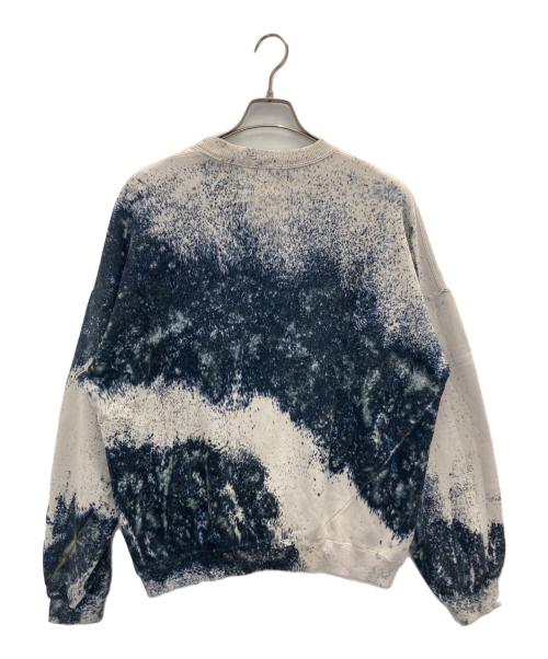 NOMA t.d.（ノーマティーディー）NOMA t.d. (ノーマティーディー) hand dyed twist sweat ベージュ×ネイビー サイズ:SIZE2の古着・服飾アイテム