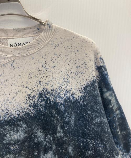 NOMA t.d.（ノーマティーディー）NOMA t.d. (ノーマティーディー) hand dyed twist sweat ベージュ×ネイビー サイズ:SIZE2の古着・服飾アイテム