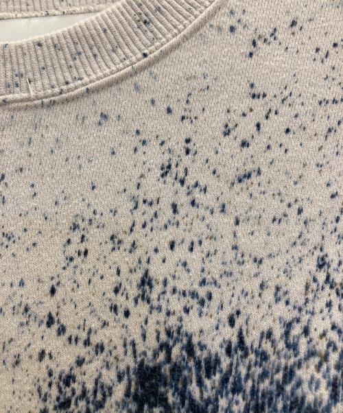 NOMA t.d.（ノーマティーディー）NOMA t.d. (ノーマティーディー) hand dyed twist sweat ベージュ×ネイビー サイズ:SIZE2の古着・服飾アイテム