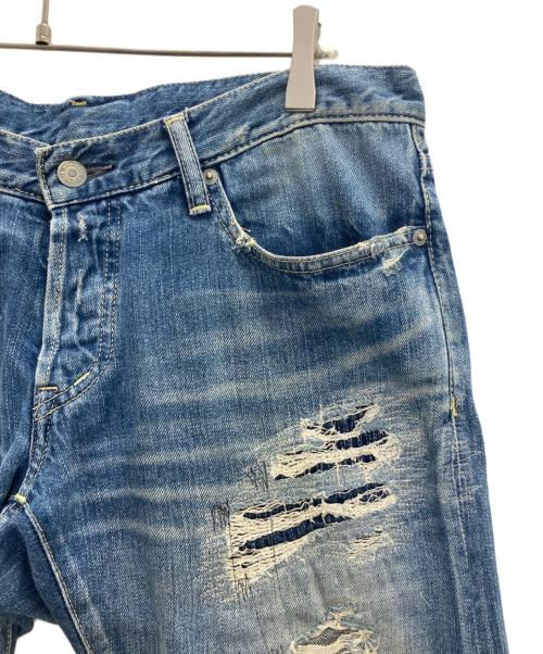 Hysteric Glamour（ヒステリックグラマー）Hysteric Glamour (ヒステリックグラマー) RSP加工デニムストレートパンツ インディゴ サイズ:SIZE86㎝(W34)の古着・服飾アイテム