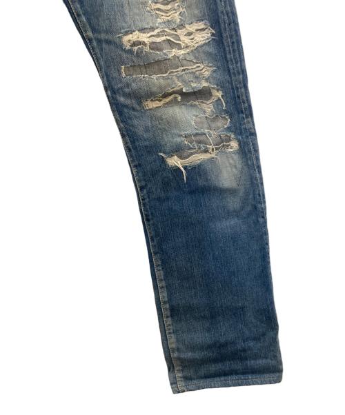 Hysteric Glamour（ヒステリックグラマー）Hysteric Glamour (ヒステリックグラマー) RSP加工デニムストレートパンツ インディゴ サイズ:SIZE86㎝(W34)の古着・服飾アイテム