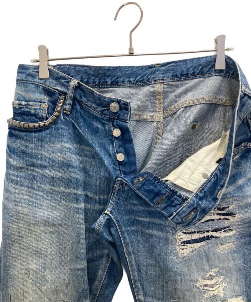 Hysteric Glamour（ヒステリックグラマー）Hysteric Glamour (ヒステリックグラマー) RSP加工デニムストレートパンツ インディゴ サイズ:SIZE86㎝(W34)の古着・服飾アイテム