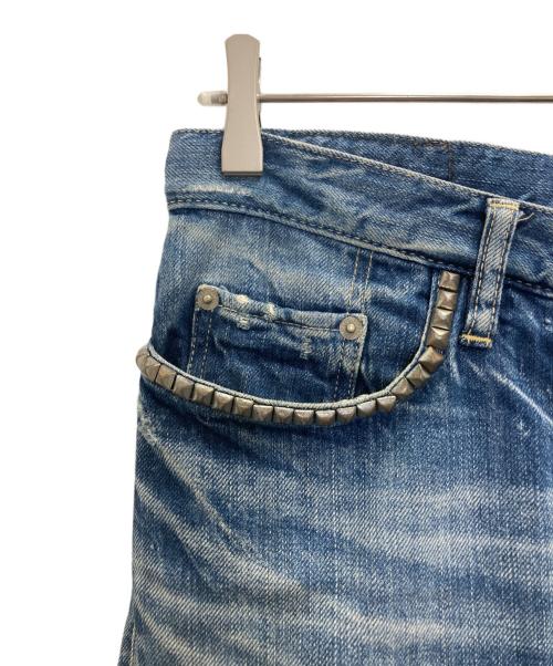 Hysteric Glamour（ヒステリックグラマー）Hysteric Glamour (ヒステリックグラマー) RSP加工デニムストレートパンツ インディゴ サイズ:SIZE86㎝(W34)の古着・服飾アイテム