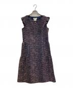 Reneルネ）の古着「ツイードワンピース」｜ネイビー