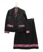 LEONARDレオナール）の古着「スカートスーツ」｜ブラック