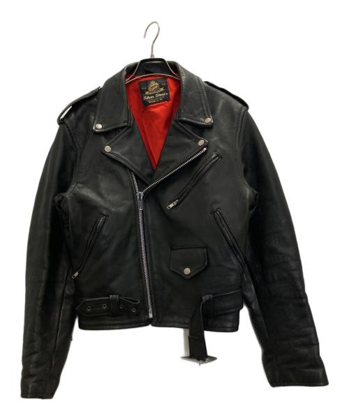 SILVER STONE（シルバーストーン）SILVER STONE (シルバーストーン) ダブルレザーライダースジャケット ブラック サイズ:表記無しの古着・服飾アイテム