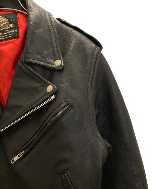 SILVER STONE（シルバーストーン）SILVER STONE (シルバーストーン) ダブルレザーライダースジャケット ブラック サイズ:表記無しの古着・服飾アイテム