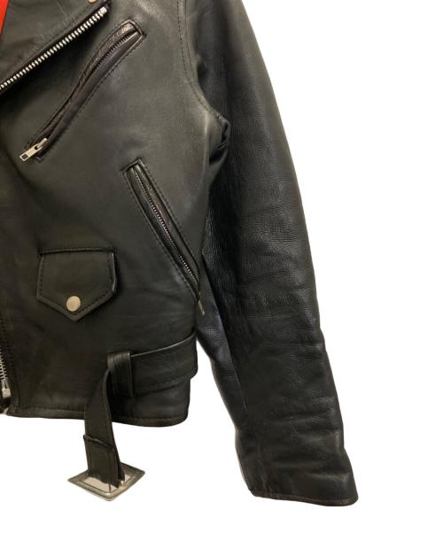 SILVER STONE（シルバーストーン）SILVER STONE (シルバーストーン) ダブルレザーライダースジャケット ブラック サイズ:表記無しの古着・服飾アイテム
