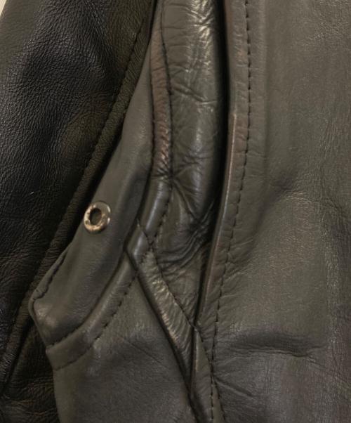 SILVER STONE（シルバーストーン）SILVER STONE (シルバーストーン) ダブルレザーライダースジャケット ブラック サイズ:表記無しの古着・服飾アイテム