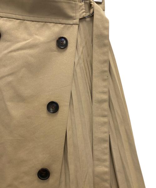 Dessin de mode（デッサンデモード）dessin de mode (デッサンデモード) ミックスプリーツトレンチスカート ベージュ サイズ:1の古着・服飾アイテム