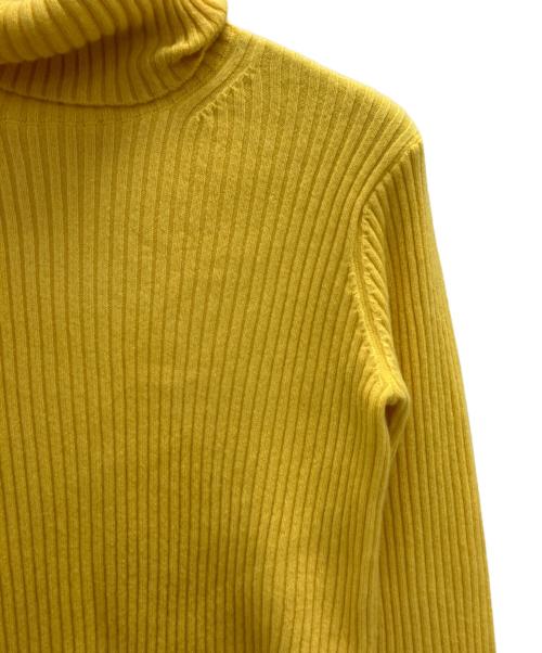 DRAWER（ドゥロワー）Drawer (ドゥロワー) ウールカシミヤリブタートルニット イエロー サイズ:1の古着・服飾アイテム