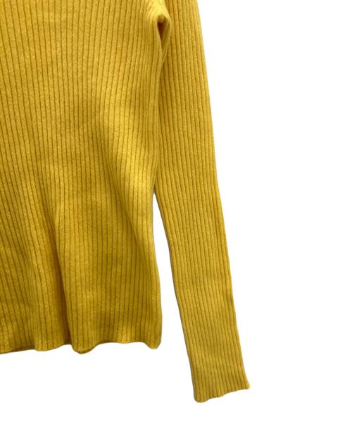 DRAWER（ドゥロワー）Drawer (ドゥロワー) ウールカシミヤリブタートルニット イエロー サイズ:1の古着・服飾アイテム
