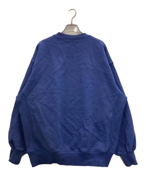 Aard Tokyo Anniversary（アードトウキョウアニバーサリー）Aard Tokyo Anniversary (アードトウキョウアニバーサリー) 刺繍クルーネックスウェット ブルー サイズ:Ⅿの古着・服飾アイテム