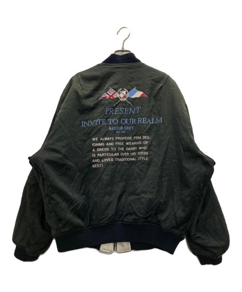 MAYSON GREY（メイソングレイ）MAYSON GREY (メイソングレイ) リバーシブルサテンジャケット ブラック×アイボリー サイズ:FREEの古着・服飾アイテム