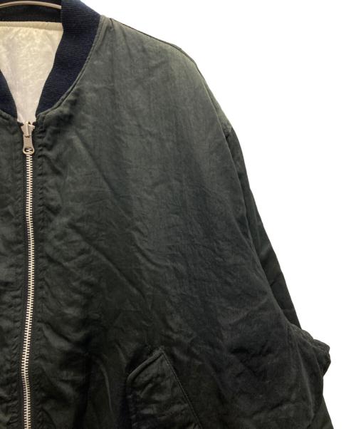 MAYSON GREY（メイソングレイ）MAYSON GREY (メイソングレイ) リバーシブルサテンジャケット ブラック×アイボリー サイズ:FREEの古着・服飾アイテム