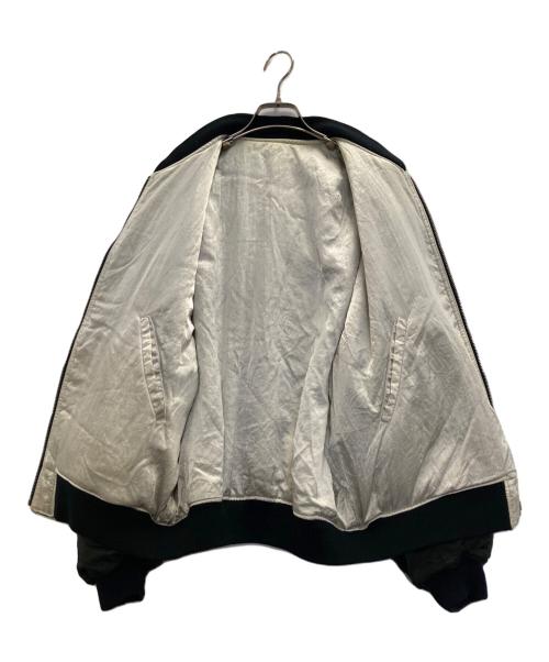 MAYSON GREY（メイソングレイ）MAYSON GREY (メイソングレイ) リバーシブルサテンジャケット ブラック×アイボリー サイズ:FREEの古着・服飾アイテム