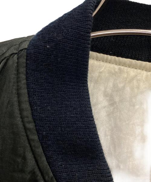 MAYSON GREY（メイソングレイ）MAYSON GREY (メイソングレイ) リバーシブルサテンジャケット ブラック×アイボリー サイズ:FREEの古着・服飾アイテム